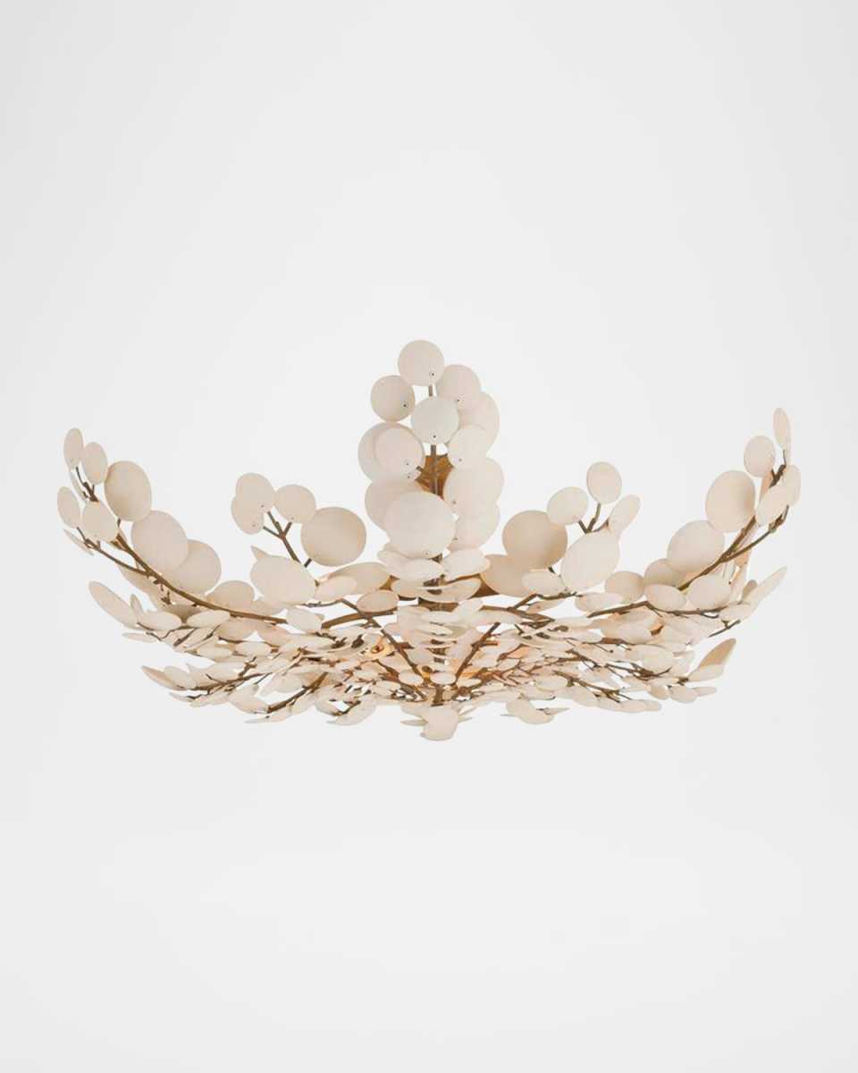 Bilal 38" 3-Light Coconut Shell Flush Mount